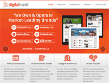 Tablet Screenshot of digitalbrands.com